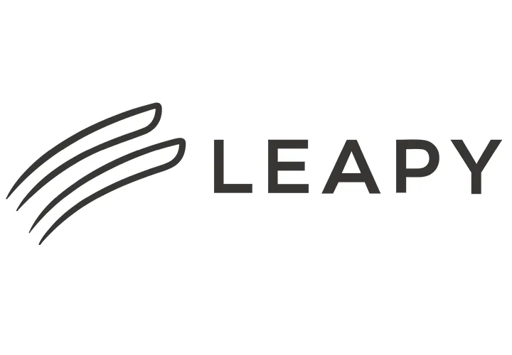 LEAPY logo representing a professional workwear and outdoor apparel manufacturer specializing in safety clothing, rainwear, high visibility garments and OEM uniform solutions