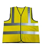 Leapy hi-vis safety vest lightweight for workwear, made from durable polyester with reflective strips, offering breathable comfort, enhanced visibility and reliable protection for outdoor work