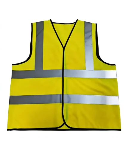 Leapy hi-vis safety vest lightweight for workwear, made from durable polyester with reflective strips, offering breathable comfort, enhanced visibility and reliable protection for outdoor work