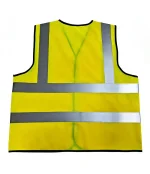 Leapy hi-vis safety vest lightweight for workwear, made from durable polyester with reflective strips, offering breathable comfort, enhanced visibility and reliable protection for outdoor work