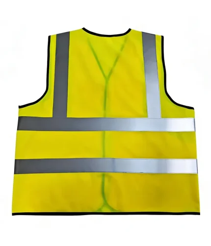 Leapy hi-vis safety vest lightweight for workwear, made from durable polyester with reflective strips, offering breathable comfort, enhanced visibility and reliable protection for outdoor work