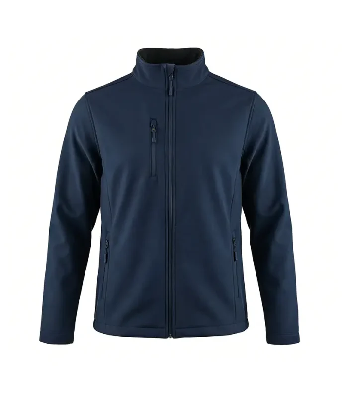 Leapy windproof softshell jacket for daily work and outdoor, 75D mechanical stretch with fleece lining, providing warmth, water resistance, windproof protection and flexible comfort