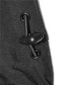 LEAPY waterproof windproof 3-in-1 jacket with adjustable cord lock detail for outdoor performance