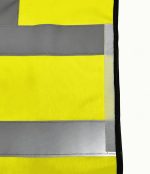 LEAPY lightweight hi vis safety vest with reflective tape detail for workwear visibility