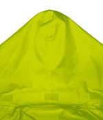 LEAPY hi vis waterproof rain jacket with adjustable Velcro hood detail for workwear
