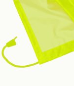 LEAPY hi vis waterproof rainsuit with adjustable drawcord detail for outdoor workwear