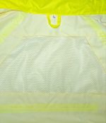 LEAPY hi vis waterproof two-piece rainsuit with breathable mesh lining detail for workwear
