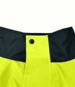 LEAPY insulated hi vis work jacket with snap button placket detail for safety workwear