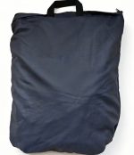 Black zippered carry bag for a Leapy absorbent quick-dry changing robe