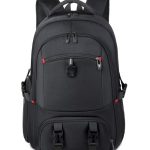 Leapy expandable water-resistant Oxford laptop backpack for business travel and daily commuting