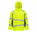 LEAPY Style 6697 hi-vis yellow quilted liner for 3-in-1 winter work jacket, featuring reflective stripes for safety.