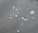 Water droplets beading on LEAPY DWR coated waterproof membrane fabric surface for workwear protection.