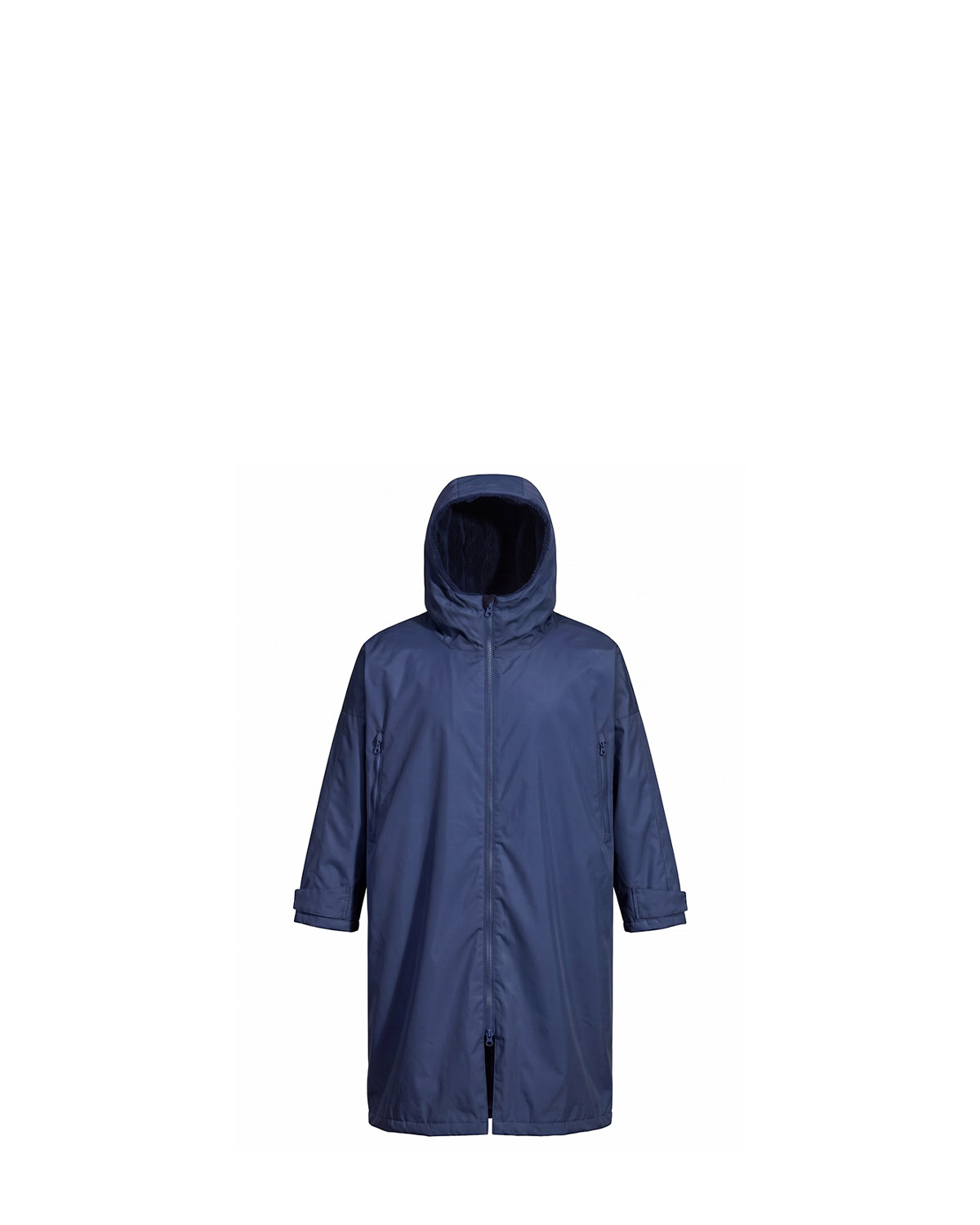 LEAPY navy blue waterproof changing robe with hood for surfing