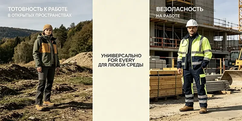 Спецодежда Leapy для Восточной Европы России и Ближнего Востока с outdoor одеждой и сигнальной защитной формой для разных условий