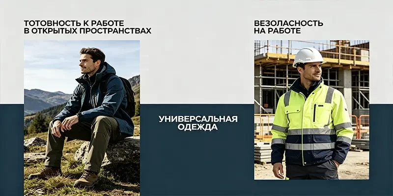 Спецодежда Leapy для европейского рынка с outdoor одеждой и сигнальной защитной курткой для разных условий